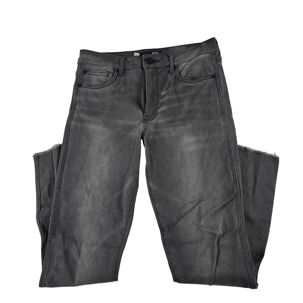 KUT from the Kloth Connie Fab Ab High Rise Ankle Skinny Grey Jeans Size‎ 8